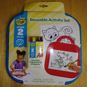 New reuseable activity coloring set age 24mo+